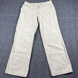 Patagonia Duck Pants Mens 32x28 Beige Outdoor Hiking Climbing Organic Cotton